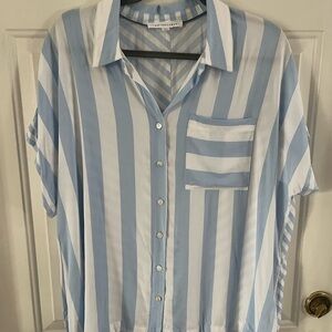 Jane + Delancey Light Blue Striped Shirt
